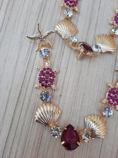 V Tartaruga STRASS PINK - comprar online