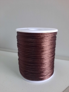 Fio De seda 1 mm MARROM CAFÉ-90m (F-10454)