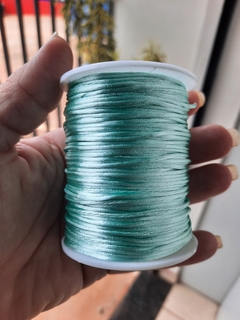 Fio De seda 1 mm VERDE ÁGUA-90m (F-6082) - comprar online