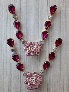 V ROSA STRAS PINK
