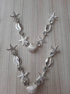 V MAR BANHO PRATA - STRASS CRISTAL
