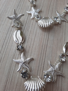 V MAR BANHO PRATA - STRASS CRISTAL - comprar online