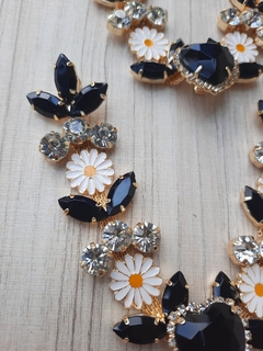V Coração/Margarida PRETO - comprar online