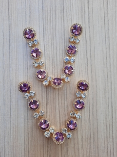 V REDONDA 12 MM AMETISTA ( STRASS CRISTAL )