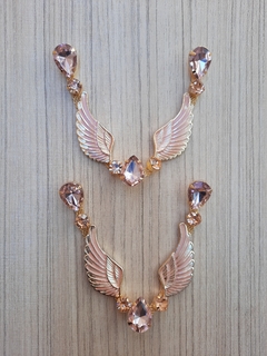 V ASAS ROSE COM STRASS ROSE