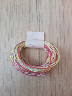 Fio de seda - Cor MESCLA ROSA/VERDE - cód 6648- com 15 metros na internet