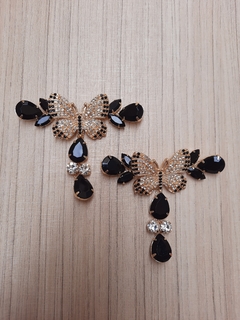 T Borboleta Strass/Gota -PRETO (TB -5) - comprar online