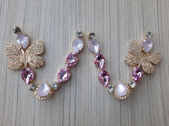 V Borboletas Strass ROSA OPALINO - comprar online