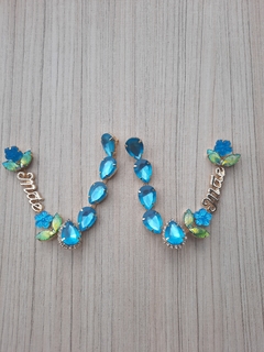 V Mãe AZUL ÁGUA FOSCO - comprar online