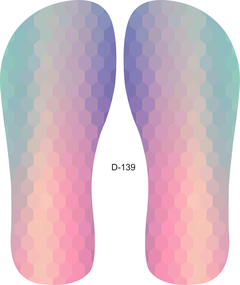 Lonita com estampa de degradê D-139