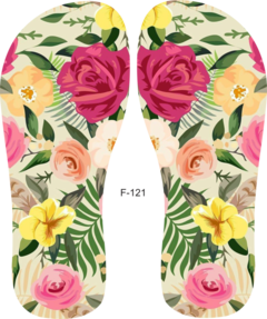 Lonita com estampa de flor F-121