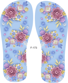 Lonita com estampa de flor F-173
