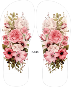 Lonita com estampa de flor F-240