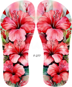 Lonita com estampa de flor F-277