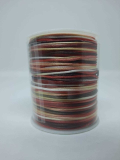 Fio De seda 1 mm 90 metros - Vermelho/Marrom Mesclado (4377) - comprar online