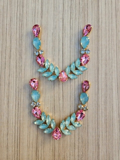 V Sereia Verde Opal/Rosa Chiclet