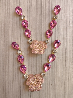 V ROSA STRASS ROSA MÉDIO - comprar online