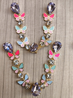 V Borboletas Resina COLORIDA /GOTA LILÁS - comprar online