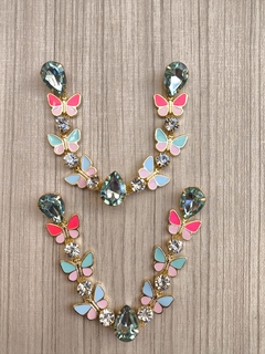 V Borboletas Resina COLORIDA/GOTA VERDE CHÁ - comprar online