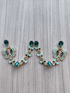 V Borboletas Revoada TIFANNY/PRETO GOTA BLUE ZIRCON na internet