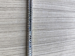 Tubo de strass meia cana INDIANA - 7mm - Cristal/branco na internet