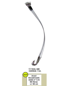 Anzol Encastoado 4330 com 30cm - Boias Barão