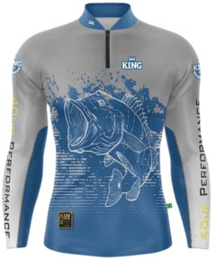 Camiseta de Pesca King Brasil - KFF302 40UP