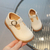 Sapatos de couro retrô infantil