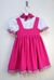 Conjunto Masha e o Urso, Vestido, Bata e Lenço - comprar online