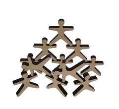 Equilibristas Juego Apilable Encastre de Madera