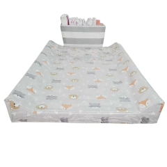 Cambiador Antivuelco 70 x 45cm + Canasto pañalero - tienda online