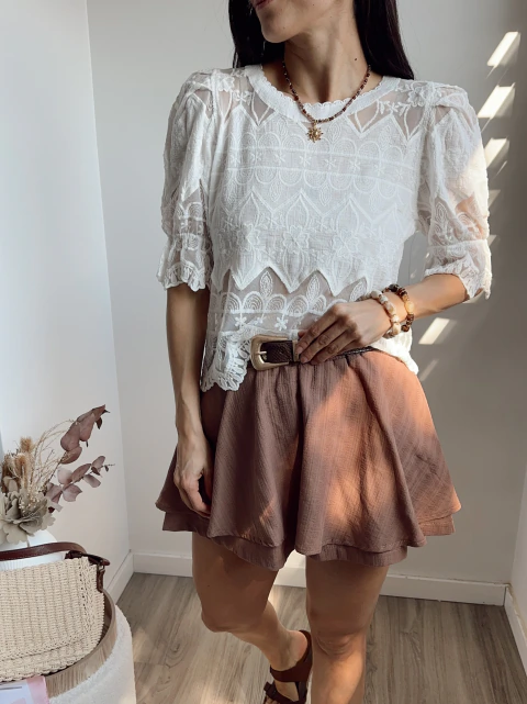 Blusa Sara - blanca
