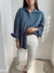 Camisa Oversize - azul -