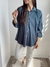 Camisa Oversize - azul - - CLENNA