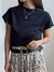 Remera básica Minos - negra - - comprar online