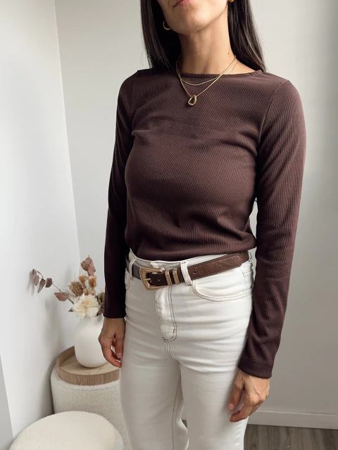 Remera morley - chocolate -