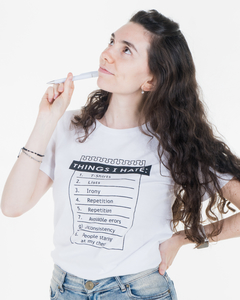 Remera Things I Hate Mujer