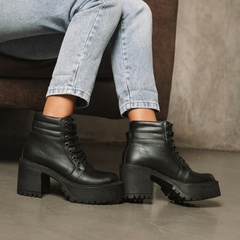 morris negro liso (cuero) - KALANI SHOES