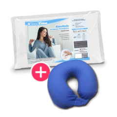 Combo Almohada 60x35x13 + Cuello de Viaje.