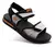 SANDALIA SOFT NEGRO/NARANJA