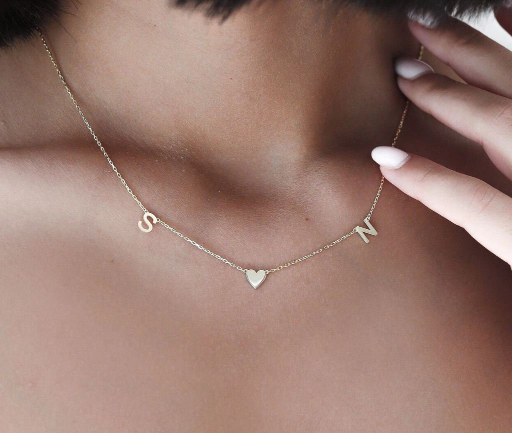 ID Classic Silver initials & heart