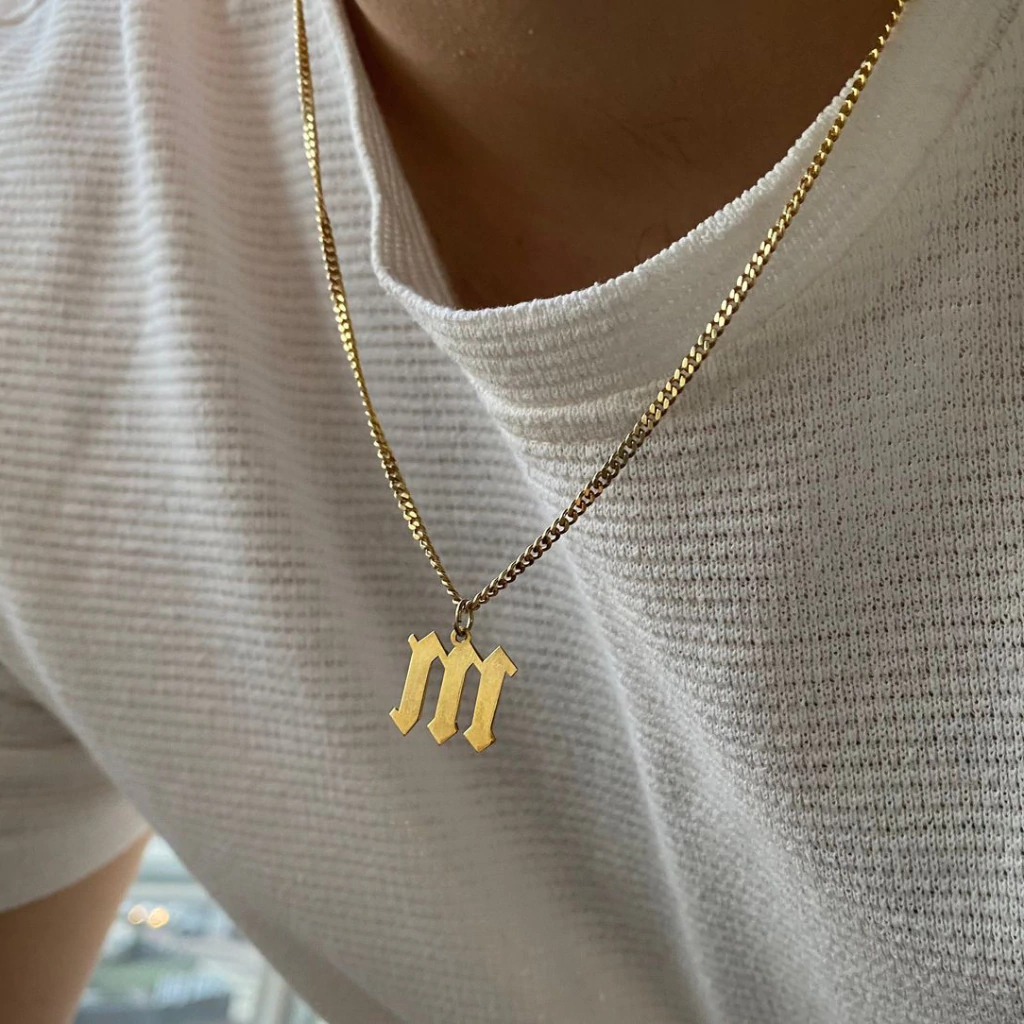ID Gold Initial for Him