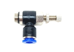 Cotovelo c/ Controle de Fluxo 1/8"BSP x Tubo 6mm - comprar online