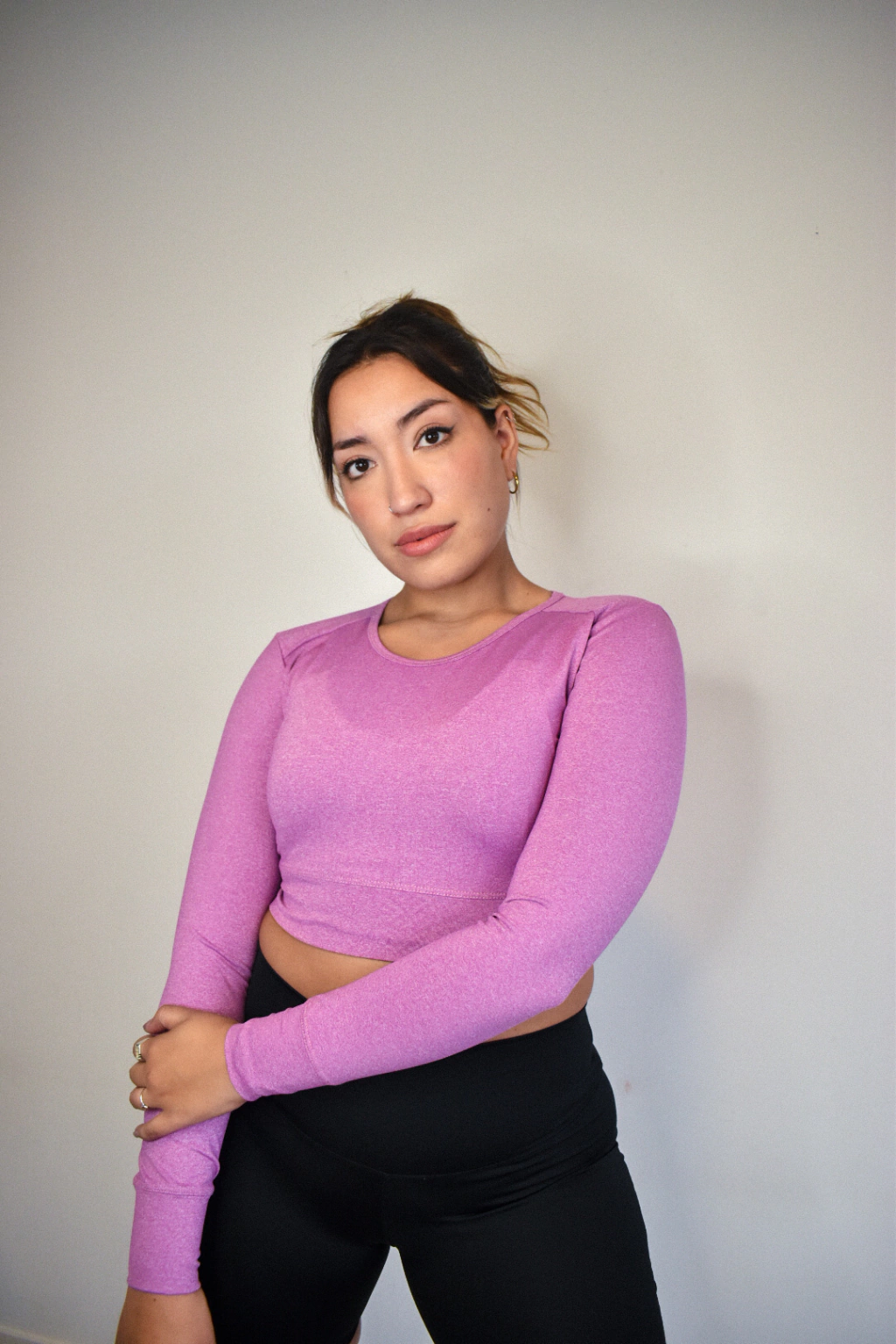 Crop top manga larga Malva
