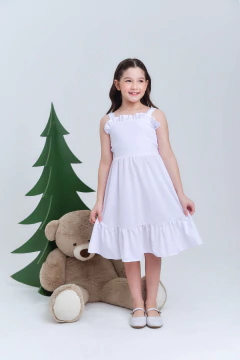 Vestido Liso Branco - comprar online
