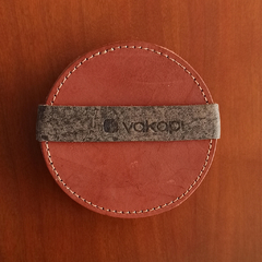 JUEGO DE POSA VASOS EN CUERO VACUNO - comprar online