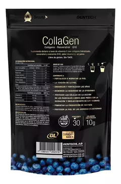 COLLAGEN x 360g DOYPACK Colágeno Gentech Coenzima Q10 Resveratrol Sin Tacc en internet