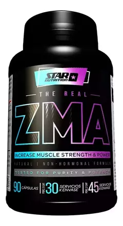 Zma Star Nutrition Zinc Magnesio Y Vitamina B6 X 90 Capsulas Sabor Sin Sabor - comprar online