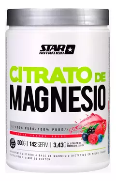 Citrato De Magnesio En Polvo 500gramos - Star Nutrition - comprar online