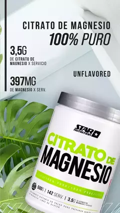 Citrato De Magnesio En Polvo 500gramos - Star Nutrition en internet